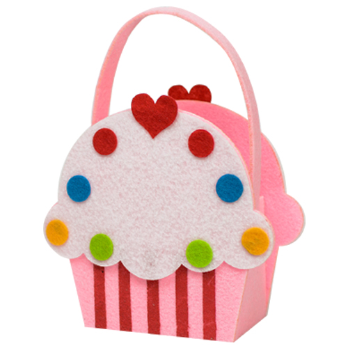 DIY Cupcake Felt Bag